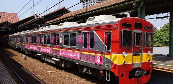 Goyangan kereta yang cukup kencang berpotensi membahayakan sang ibu hamil apabila sampai terjatuh.